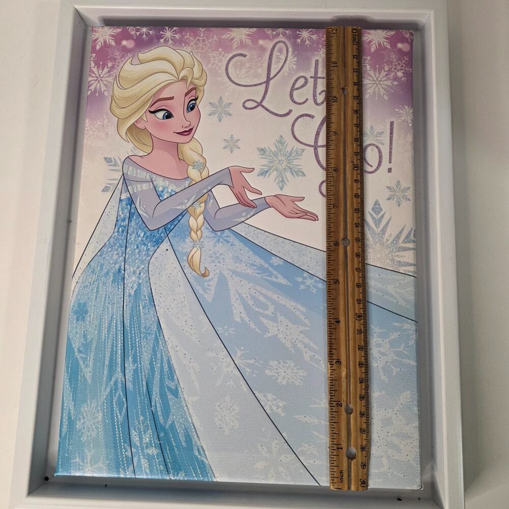 Disney Frozen Elsa Let It Go Artissimo Framed Canvas Wall Art - Picture 2 of 5